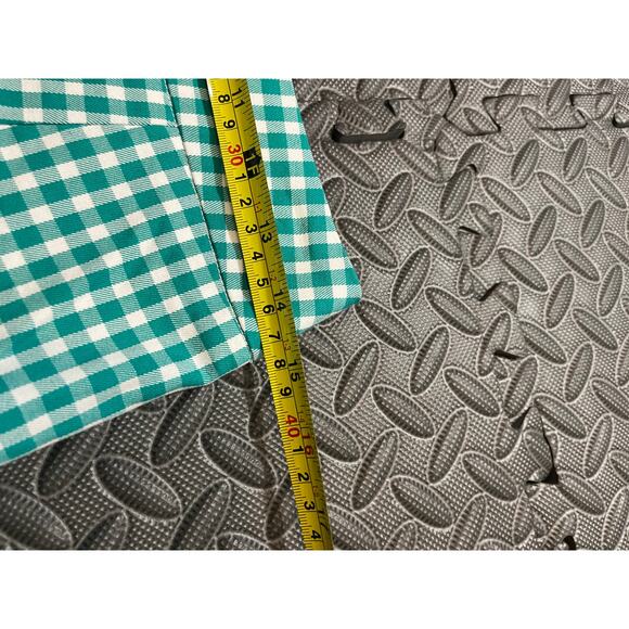 TYLER BOE Gigi gingham kick flare pants crop PARAKEET white womens‎ size 4 NWT - Picture 7 of 9